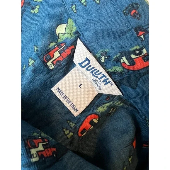 Duluth Trading Shirt Large Short sleeve‎ Popover Blouse Camping RV Blouse Womens - Picture 2 of 9